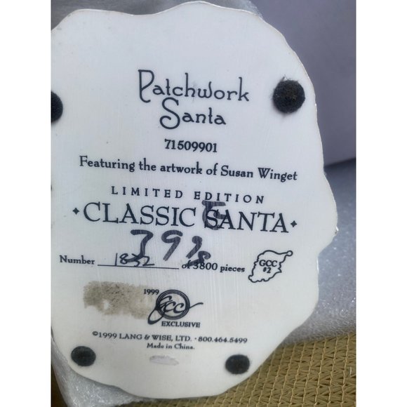 Patchwork Classic Santa 1999 Artwork of Susan Winget Limited edition - Picture 9 of 9